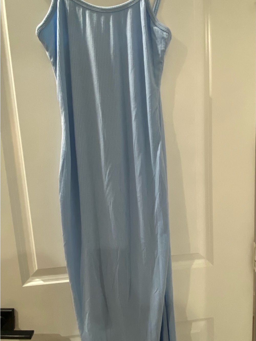 NWOT Light Blue Ribbed Maxi Dress - Women